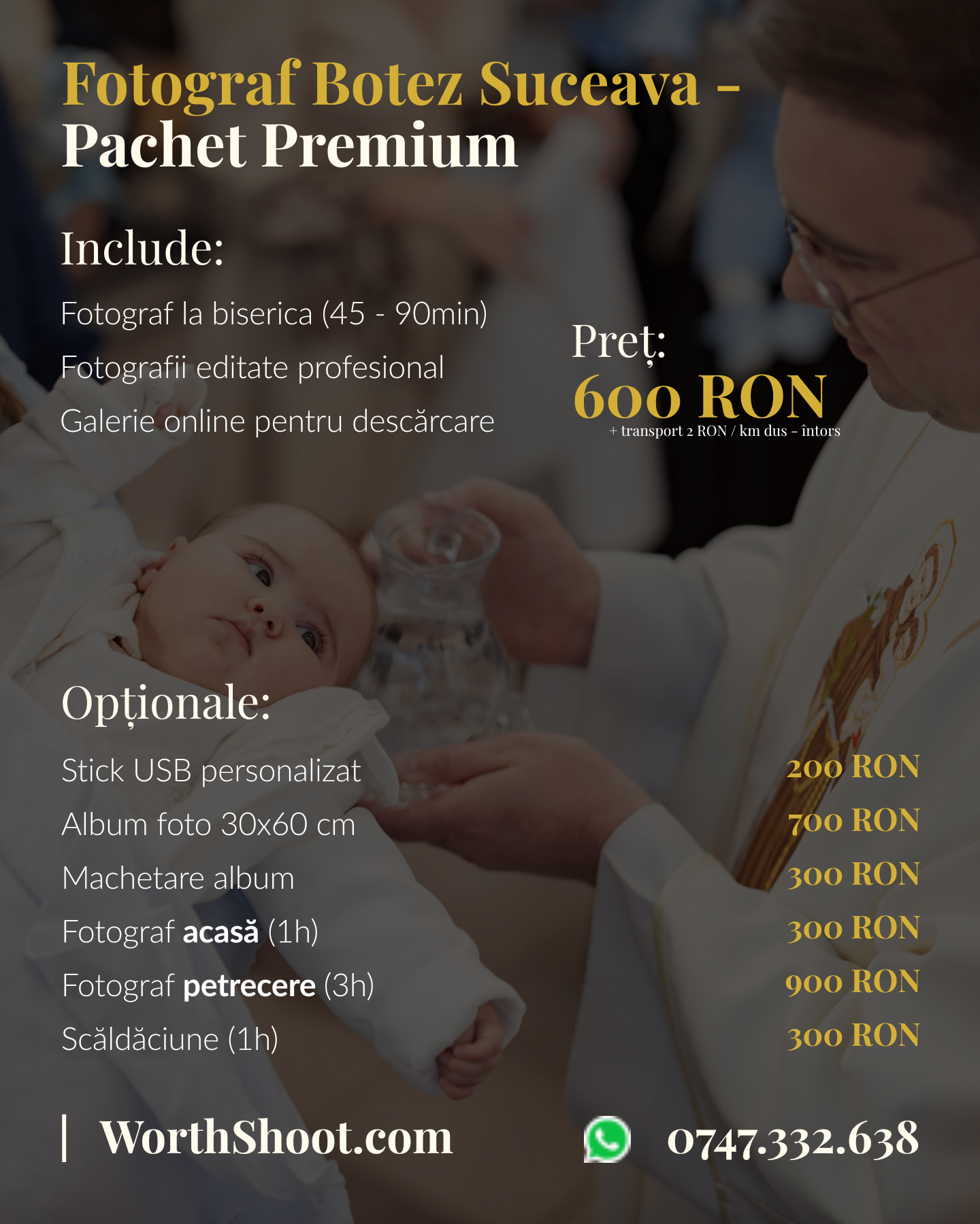 Fotograf Botez Suceava · Pachet Fotograf Botez